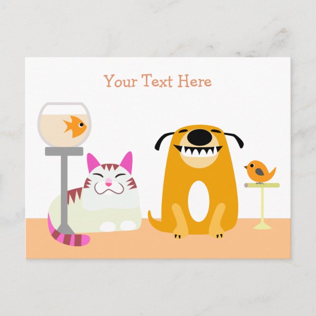 Pet Sitta Business Postcard Vykort (Framsida)