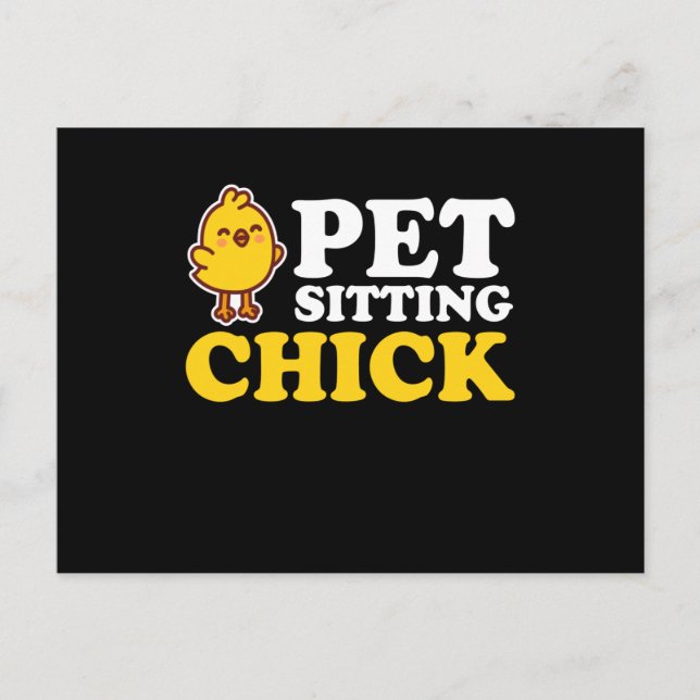 Pet Sitta Chick Petsit Vykort (Framsida)