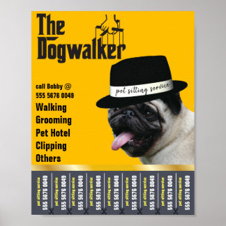 Pet Sitta 🐾 Dogfather Dog Walker Trustworthy Poster