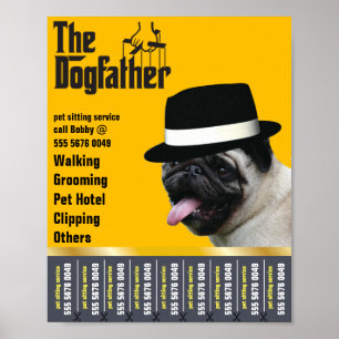 Pet Sitta 🐾 Dogfather Dog Walker Trustworthy Poster