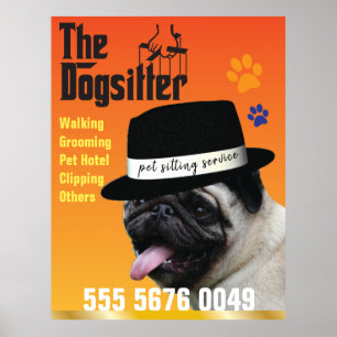 Pet Sitta 🐾 Dogfather Dog Walker Trustworthy Poster