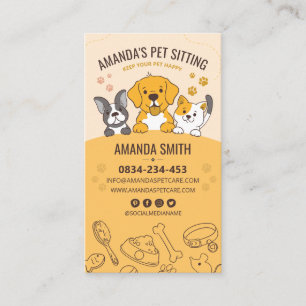 Pet Sitta, Hund, bordning, veterinärklinik, Pet Visitkort