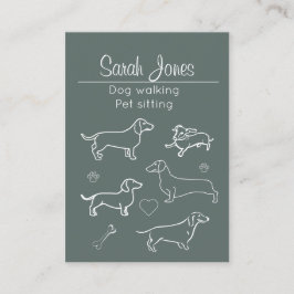 Pet Sitta Hund Walking Sitter Hundar Cats Visitkort