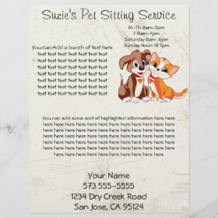 Pet Sitta Service Business Flyer