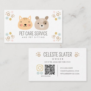 Pet Sitta, Veterinary Clinic, Vet, Djuromsorg,Hand Visitkort