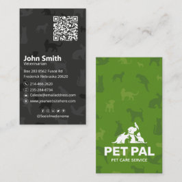 Pet Sitta, Veterinary Clinic, Vet, Djuromsorga Visitkort