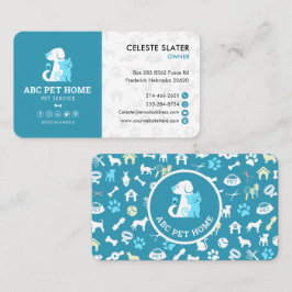 Pet Sitta, Veterinary Clinic, Vet, Pet Service Visitkort