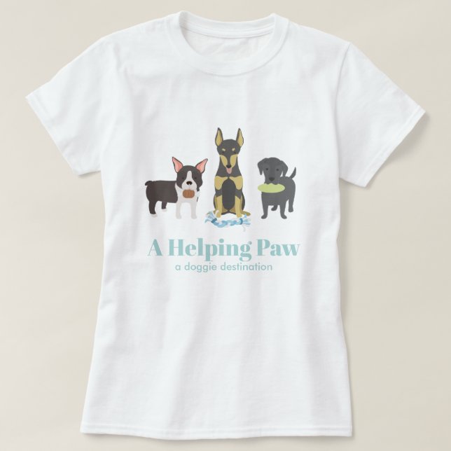 Pet Sitter Business T Shirt (Design framsida)