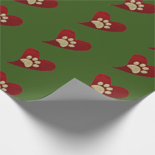 Pet Sitter Dog Walker Paw Print Lycklig Helgdag Presentpapper