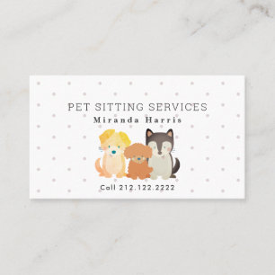 Pet Sitter Dog Walker Visitkort
