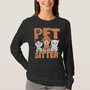 Pet Sitter Hund Graphic Pet Sitta Animal Hundar Ca T Shirt