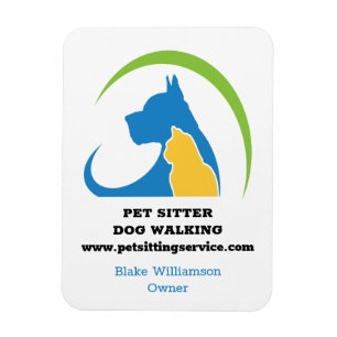 Pet Sitter Hund Walting Service Magnet