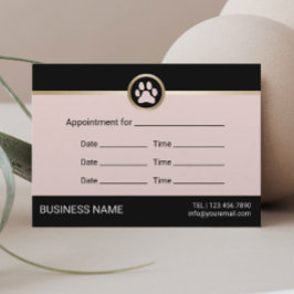 Pet Sitter Pet Sitta  Rosa Möte Tidsbeställning Kort