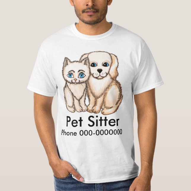 Pet Sitter t-shirt (Framsida)