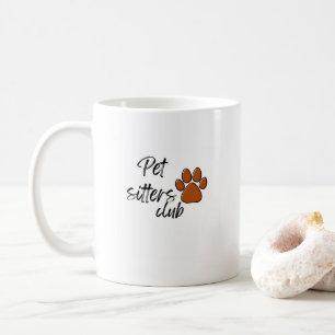'Pet Sitters Club' Roligt Lekfullt Present till dj Kaffemugg