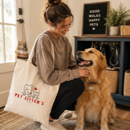 Pet Sitters Klubb Hundpromenadledare Professionell Tygkasse