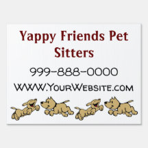 Pet Sitters Yard-tecken