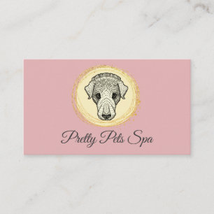 Pet Spa Rosa Grooming Affärskort Visitkort