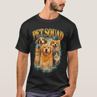 Pet Squad Custom– Personalized Dog & Cat Group Por T Shirt