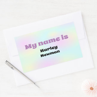 Pet Star Coola Cat Namn bricka Rektangulärt Klistermärke