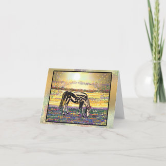 Pet Star Sunset Pony Blank Card Anteckningskort