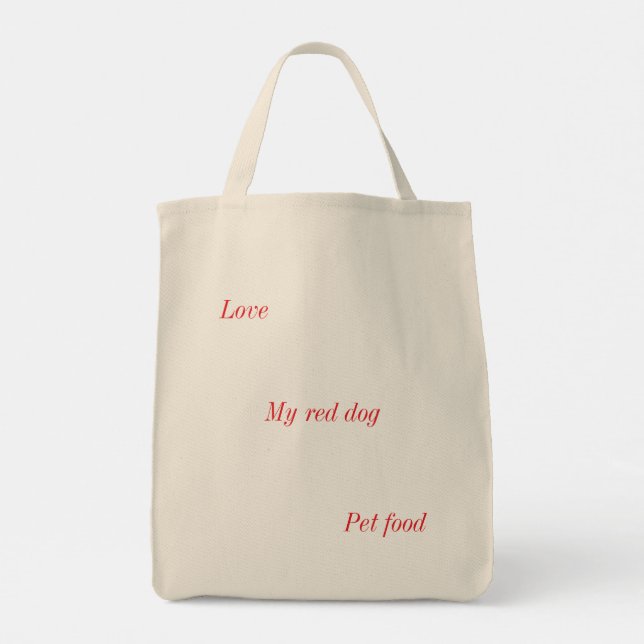 Pet Supplies i shopping bag Tygkasse (Baksida)