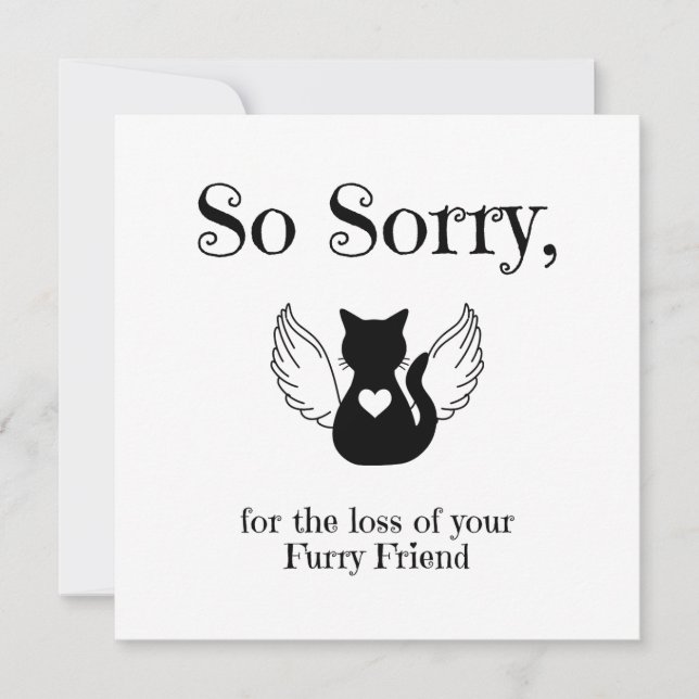 Pet Sympathy Anteckningskort (Framsida)