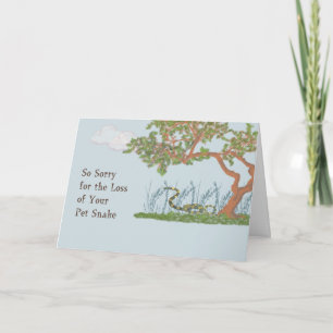 Pet Sympathy Card for Snake Kort