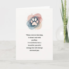 Pet Sympathy Card Kärlek Tass-serien Kort