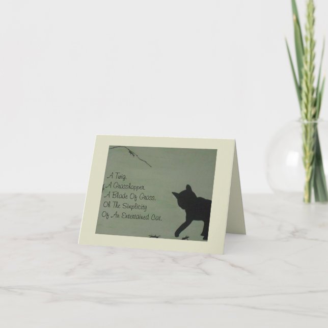 Pet Sympathy Card - Katt Kort (Framsida)