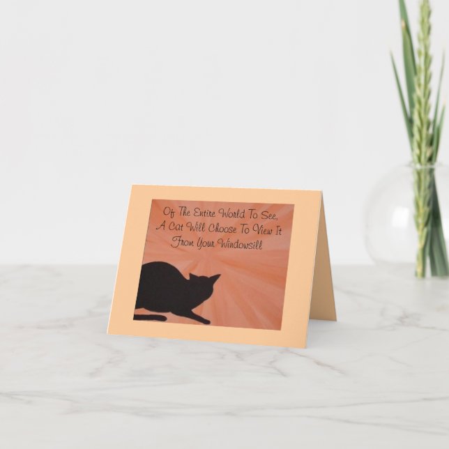 Pet Sympathy Card - Katt Kort (Framsida)