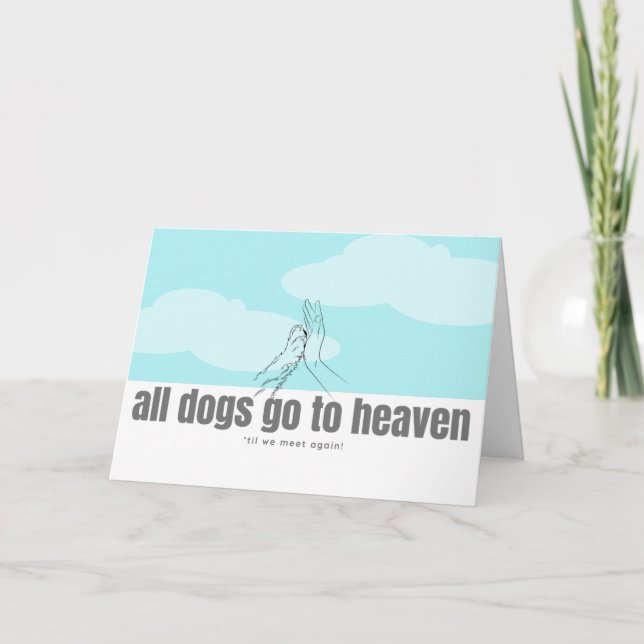Pet Sympathy Card Kort (Framsida)