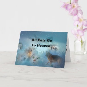 Pet Sympathy Card Kort