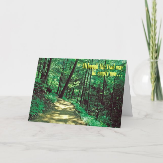 Pet Sympathy Card - Tomt spår Kort (Framsida)