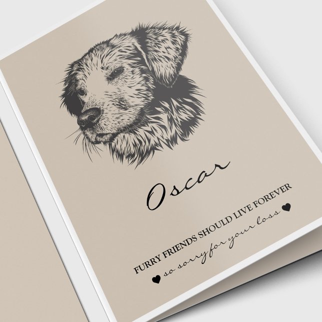 Pet Sympathy Cards | Bästa vän-återförsäljare Kort (Pet Loss, Pet Memorial, Dog Lover, Pet Sympathy Card for a Golden Retriever)