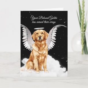Pet Sympathy Förlust av en Hund Retriever Angel Kort