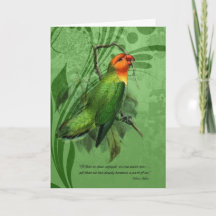Pet Sympathy Loss of a Bird Lovebird