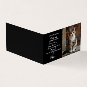 Pet Sympathy Personlig Photo Pet Loss Card Katt Kort
