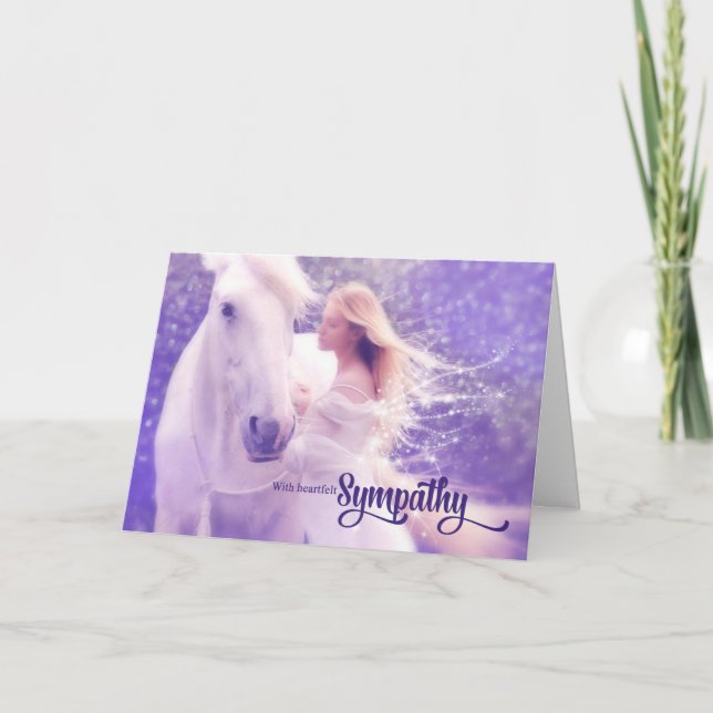 Pet Sympathy Sloss of a Horse Angel and Lila Kort (Framsida)