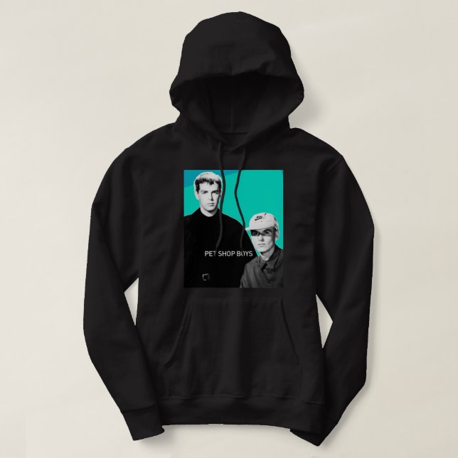 Pet Synth Music Band för pop Boys i Fläkt Hoodie (Design framsida)