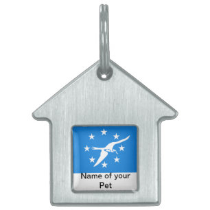 Pet Tag med Flagga Corpus Christi City ID-bricka Husdjur
