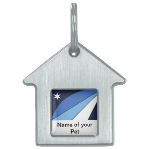 Pet Tag med Flagga i Colombia, SC ID-bricka Husdjur