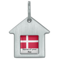 Pet Tag med Flagga i Danmark