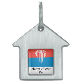 Pet Tag med Flagga Kansas City, Missouri ID-bricka Husdjur