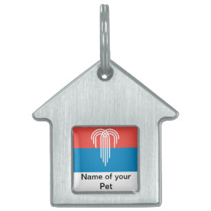 Pet Tag med Flagga Kansas City, Missouri ID-bricka Husdjur