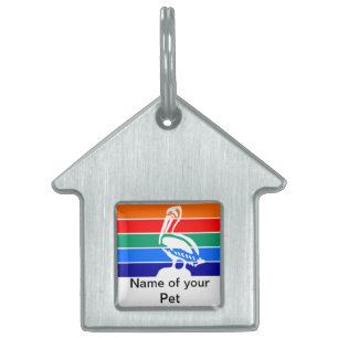 Pet Tag med Flagga Sankt Petersburg ID-bricka Husdjur