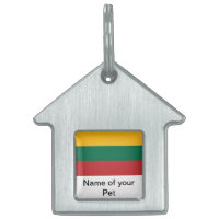 Pet Tag med Litauens Flagga