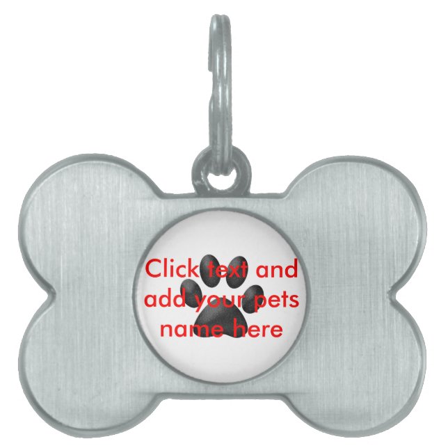 Pet-tagg Namnbricka Husdjur (Framsidan)