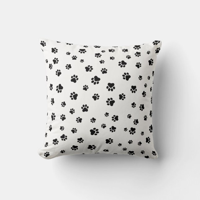 Pet Tass - bil eller Hund Sömlös Mönster Kudde (Framsida)