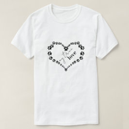 Pet Tass Heart | Min Äkta kärlek T Shirt